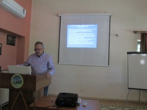 Ο υπεύθυνος του ΙΓΜΕ Ηπείρου κ. Νικολάου Ευάγγελος